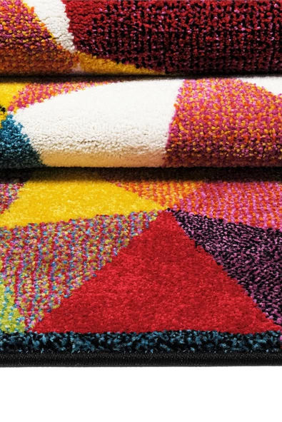 Konfor Geo Renkli Modern Dokuma Halısı 6877 - Resim 2