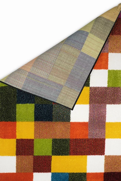 Konfor Anaokulu Kreş Oyun Halısı Renkli Dokuma Çocuk Halısı 6869 - 3