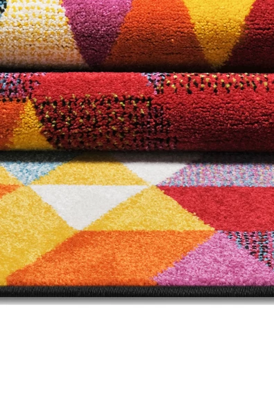 Konfor Geo Renkli Modern Dokuma Halısı 6875 - 2