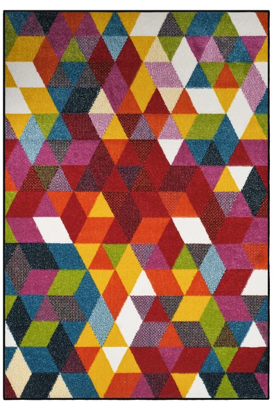 Konfor Geo Renkli Modern Dokuma Halısı 6875 - 5