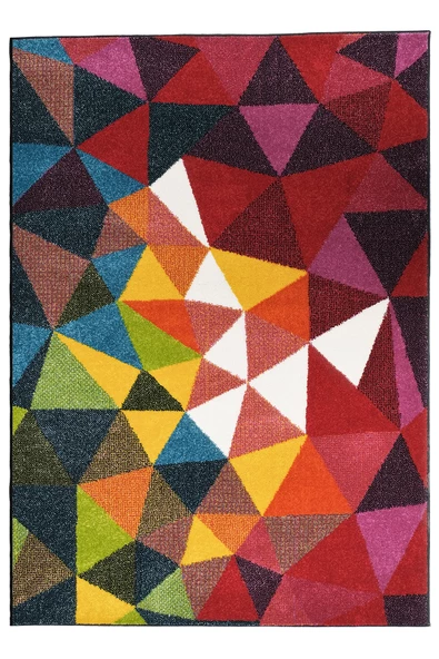 Konfor Geo Renkli Modern Dokuma Halısı 6877 - Resim 5