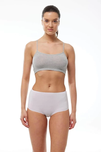 Malabadi 1053 4'Lü Paket Kadın Modal Geniş Kenarlı İz Yapmayan Slip & Külot - Resim 3