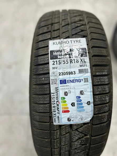 Kumho 215/55 R18  99V XL WS71 Kış Lastiği ( 2022 Üretim )