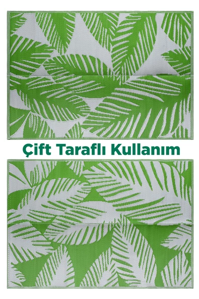 Savana 8803 Plaj Kamp Piknik Bahçe Halısı Balkon Teras Hasır Mat Savan Halı - 3