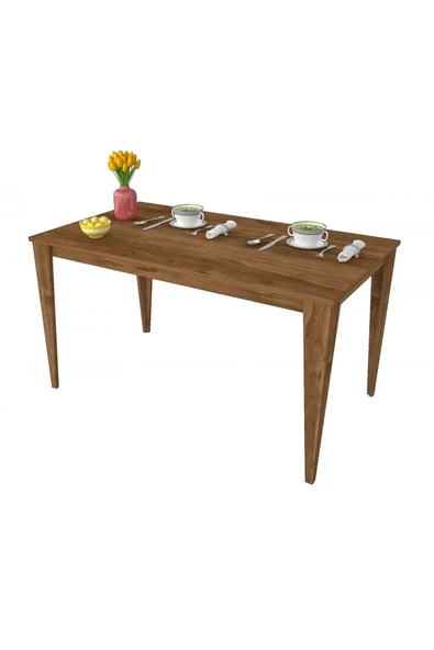 ARTEMİS YEMEK MASASI CEVİZ 130 X 70 - 2