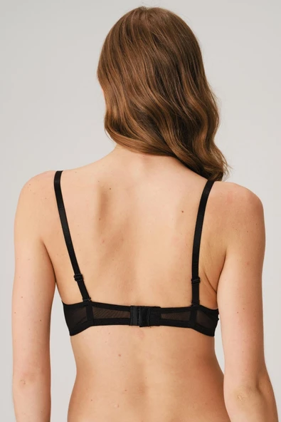 Anıl 3773 Balenli Destekli Dolgulu Askıları Çıkabilen Yaka Detaylı T-Shirt Sütyeni - 4