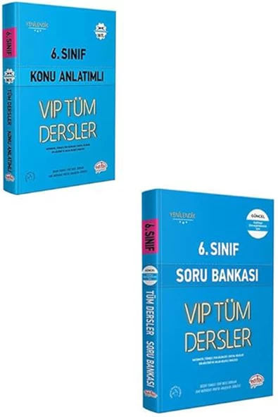 Editör Yayınevi 6. Sınıf Tüm Dersler Konu ve Soru Bankası Seti (2 Kitap)