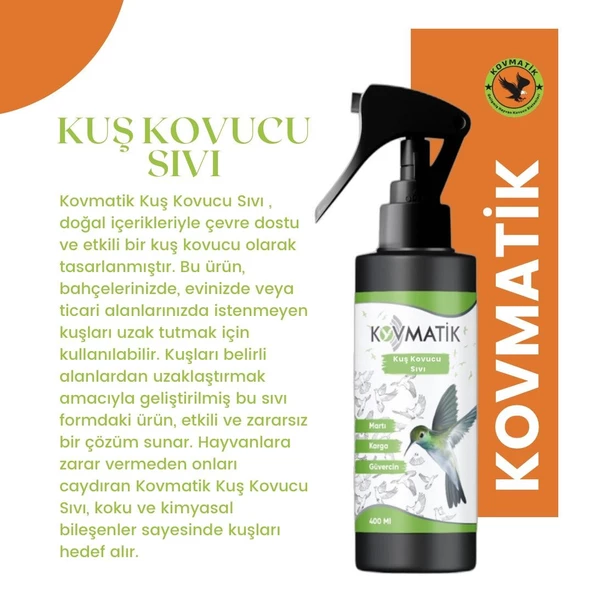 Kovmatik Kuş Engelleyici Sprey 400ML - 4