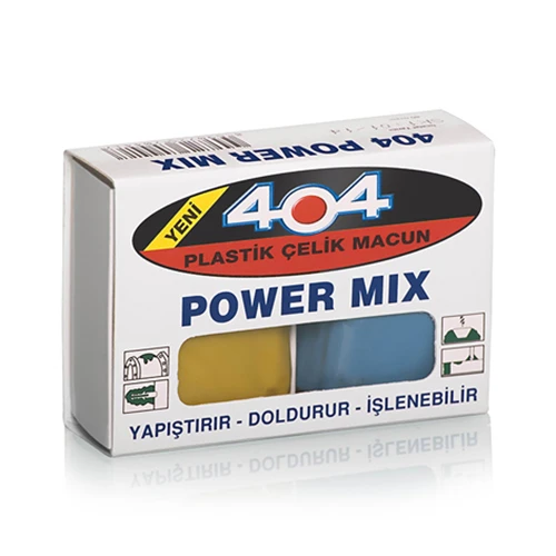 404 Power Mix Plastik Çelik Macun 80 gr ürün görseli