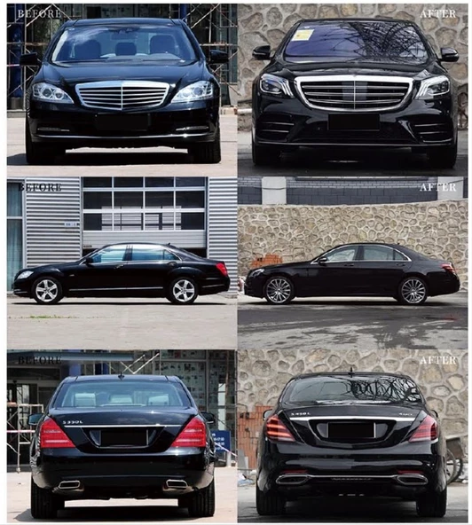 W221 İçin W222 S450 Facelift Body Kıt - 2