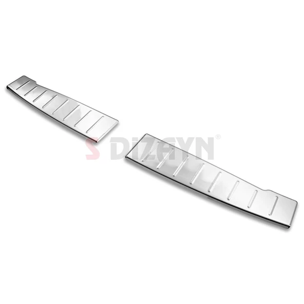 S-Dizayn Dacia Sandero 3 Krom Arka Tampon Eşiği 2 Prç 2020 Üzeri - Resim 3