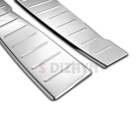 S-Dizayn Dacia Sandero 3 Krom Arka Tampon Eşiği 2 Prç 2020 Üzeri - Resim 4