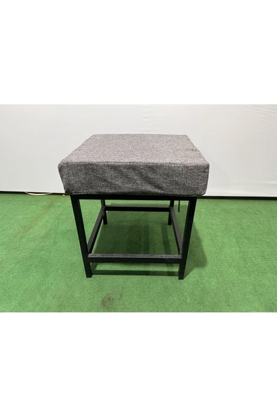 Metal ayaklı Sırtsız Bank Puf Bench Balkon-bahçe-kafe-çay Seti pufu