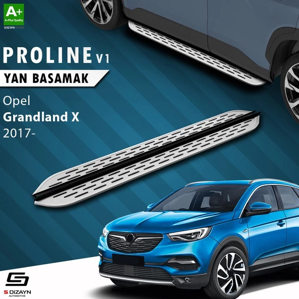 S-Dizayn Opel Grandland X OEM Still Pro V1 Aluminyum Yan Basamak 183 Cm 2017 Üzeri