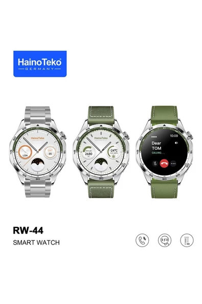 Haino Teko RW44 GT4 Amoled Ekran 3 Kordonlu Akıllı Saat Smart Watch ( Yeşil )