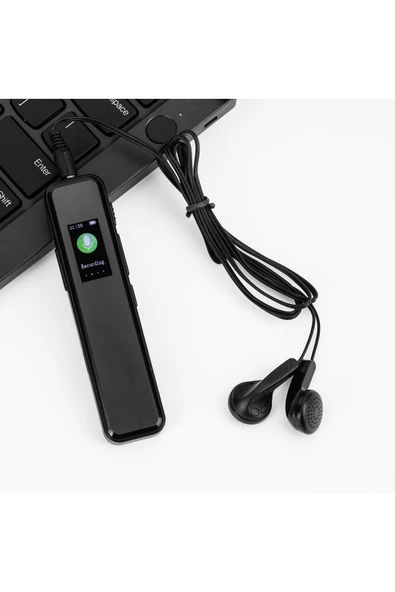 Profesyonel 32GB Ses Kayıt Cihazı Röportaj Ders Kaydı MP3 Çalar Ekranlı Model ( KB90 ) - 3
