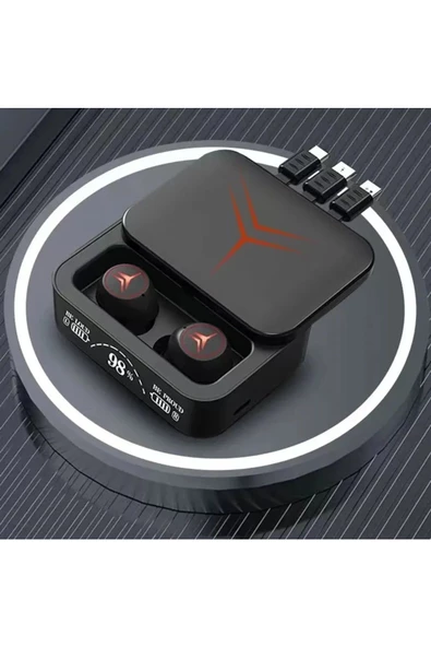 M88 Plus Kablosuz Bluetooth Kulaklık Ve Powerbank Güç Gösterge Ekranlı - 4