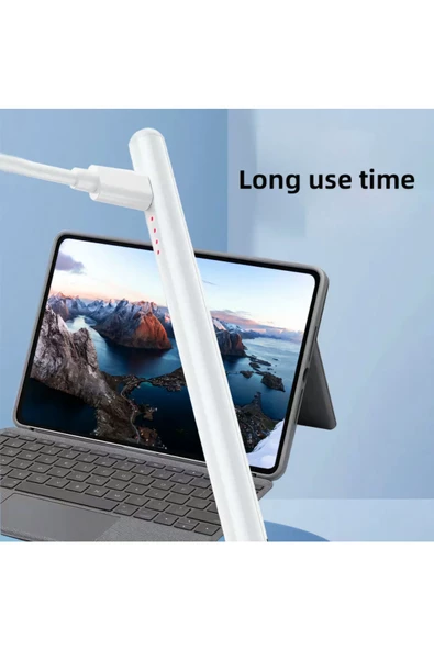Universal Dokunmatik Kalem İos Android Ve Windows Uyumlu Şarj Edilebilir Tablet Telefon Kalem - 3