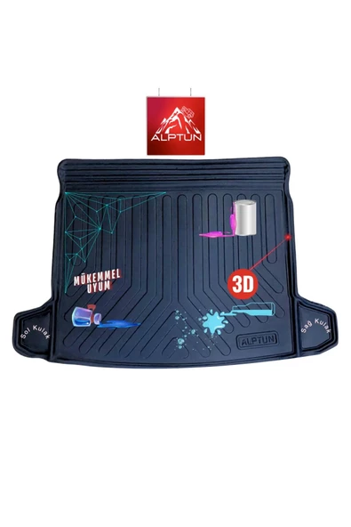 Togg T10X Havuzlu Paspas Takımı + Bagaj Havuzu Set - 3D Araca Özel Tasarım, Sabitleme Klipsleri, Kaymaz Yüzey - Resim 4