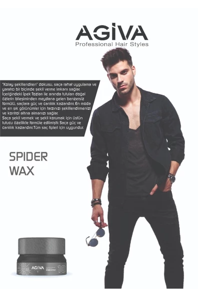 Agiva Styling Hair Wax 10 Spider 155ml - 3