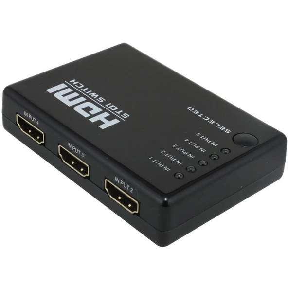 Powermaster PM-8342 5 Giriş 1 Çıkış HDMI 2.0 4K@60Hz Switcher Toplayıcı Kumandalı - 2