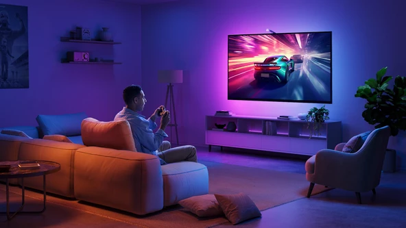 Govee Envisual Led 3 Lite TV Arkası Led Şerit Ambiyans Aydınlatma Tv Renk Senkronizasyonu 75-85 inc TV'ler ile Uyumludur - 3