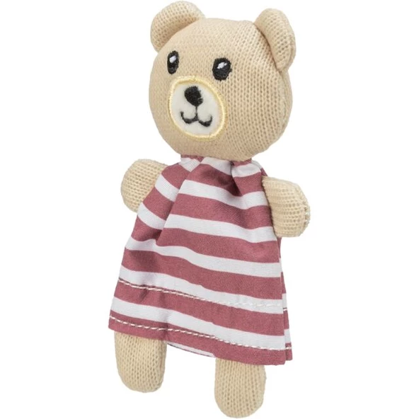 Trixie Kedi Oyuncağı, Kumaş Ayı, Kediotlu 12cm - 12