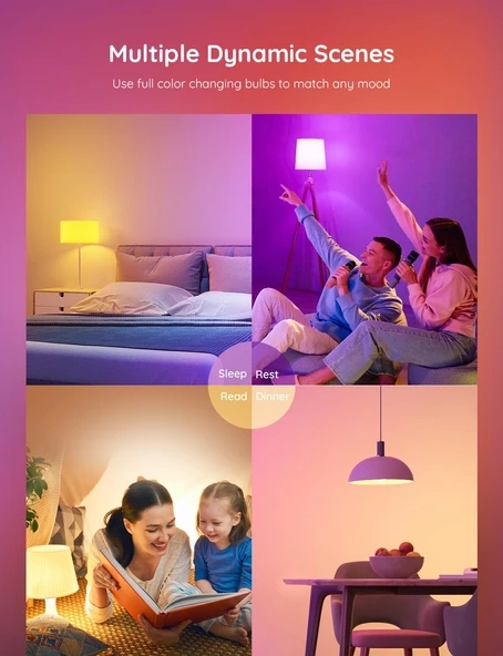 Govee Wifi + Bluetooth 800 Lümen Uygulama Kontrollü Akıllı Ayarlanabilir Modlu Led Ampul - 3
