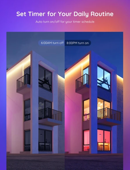 Govee Wifi + Bluetooth 800 Lümen Uygulama Kontrollü Akıllı Ayarlanabilir Modlu Led Ampul - 5