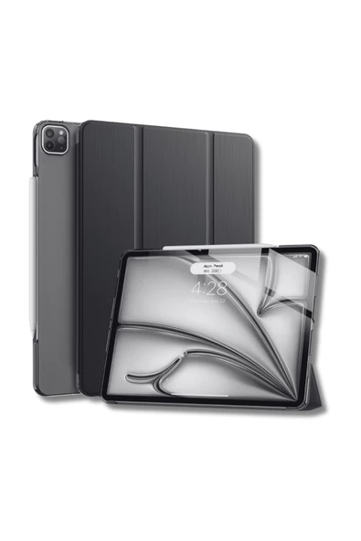 iPad Air 13 A2898 / A2899 / A2900 Uyumlu Kalem Bölmeli Smart Cover Akıllı Tablet Kılıfı ürün görseli 1