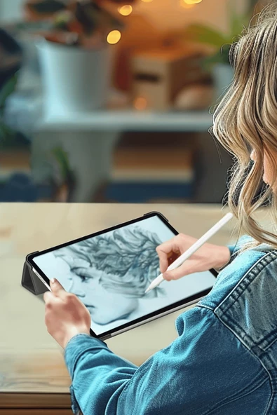 iPad Air 13 A2898 / A2899 / A2900 Uyumlu Kalem Bölmeli Smart Cover Akıllı Tablet Kılıfı - Resim 7