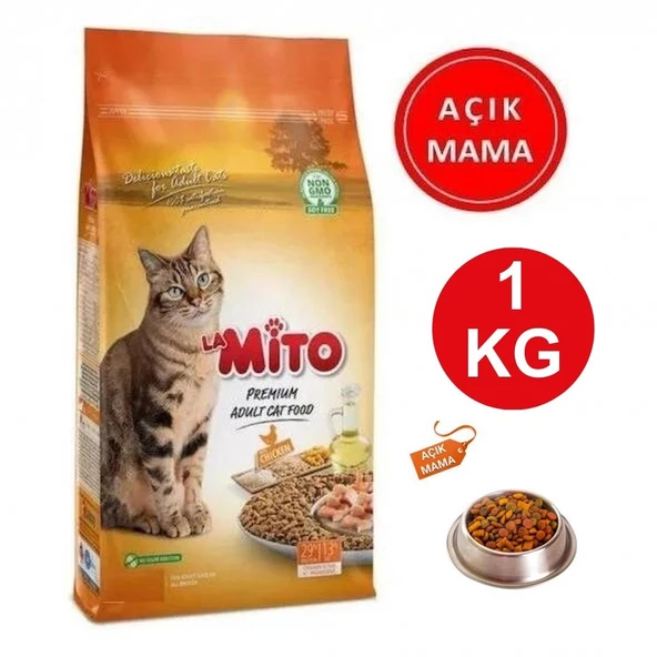 Mito Cat Tavuk Etli Açık Yetişkin Kedi Maması 1 kg - 2