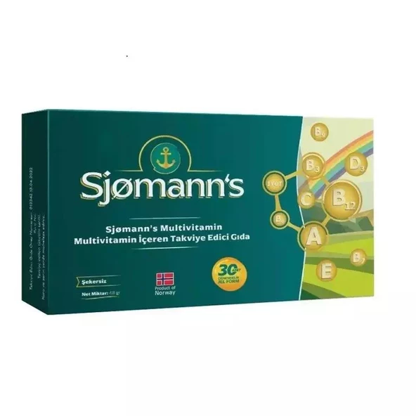 Sjomanns Multivitamin 30 Yumuşak Kapsül