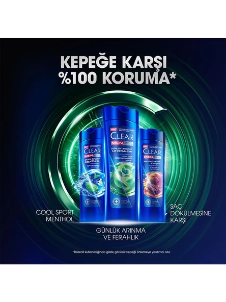 Clear Men Kepeğe Karşı Etkili Şampuan Günlük Arınma ve Ferahlık 350 ML - 10