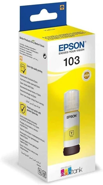 Epson C13T00S44A 103 Ecotank Sarı ürün görseli 1