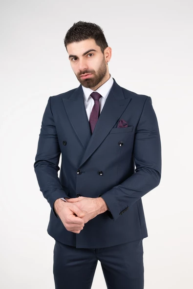 APARTRO KRUVAZE SLİMFİT ERKEK TAKIM ELBİSE - 11
