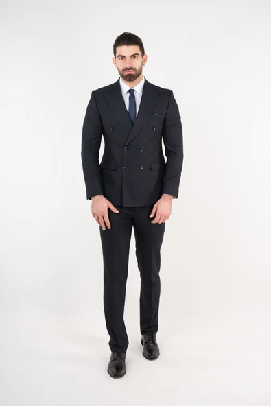 APARTRO KRUVAZE SLİMFİT ERKEK TAKIM ELBİSE - 3