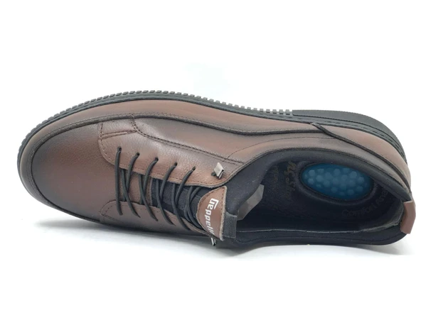 Geppetto Ökçe Jel Dolgulu Ortopedik Hakiki Deri Erkek Casual Ayakkabı - Resim 8