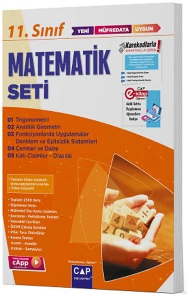 11. Sınıf Matematik Anadolu Seti Çap Yayınları