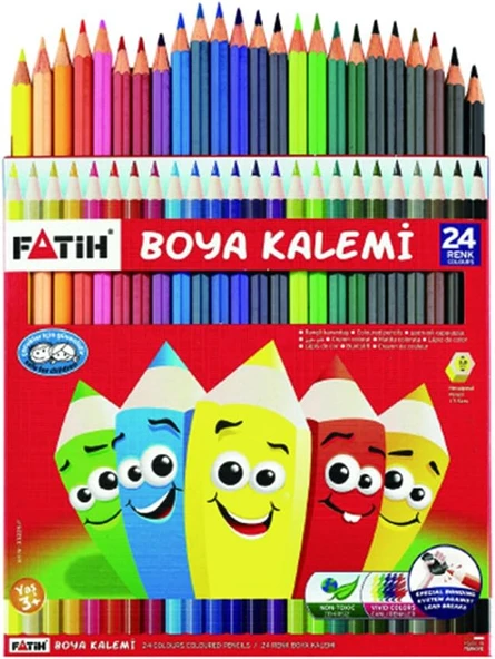 Fatih 24'lü Tam Boy Kuru Boya Karton Kutu / 33225 ürün görseli