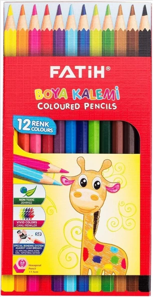 Fatih 12'li Tam Boya Kuru Boya Karton Kutu / 33112 ürün görseli