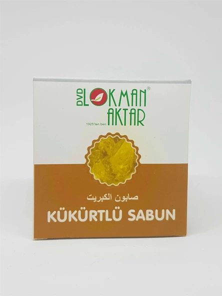 Doğal Kükürtlü Sabunu kutulu 1Adet, Lokman Aktar - Resim 3