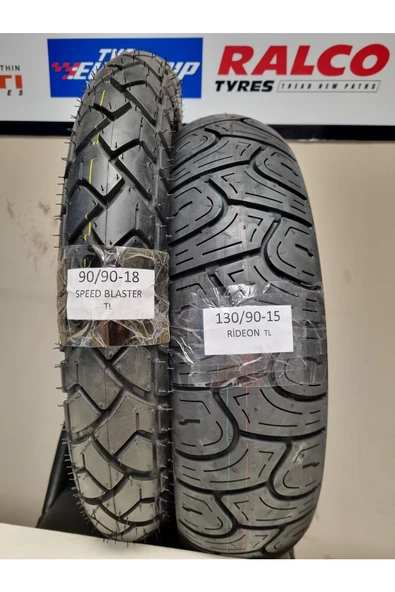 TDT TYRES Regal Raptor Takım 130/90-15 ve 90/90-18 Chopper Motorsiklet Lastiği RİDEONSPEED