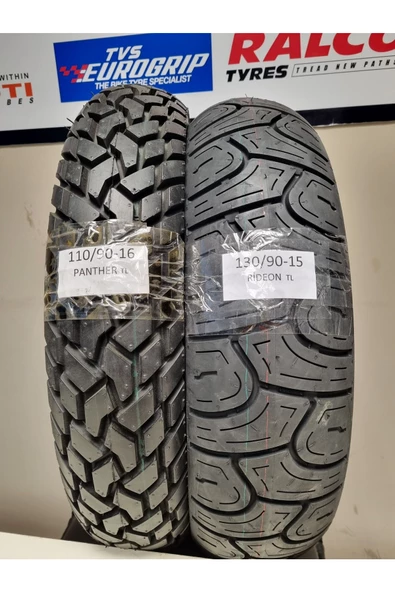 TDT TYRES Keeway Superlight Takım 130/90-15 ve 110/90-16 Panther Chopper Motorsiklet Lastiği RİDEONPANTHER