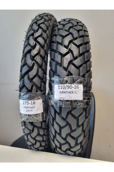 MARUTİ TYRES SET 2.75-18 ve 110/90-16 Ön Arka Takım PantherSET