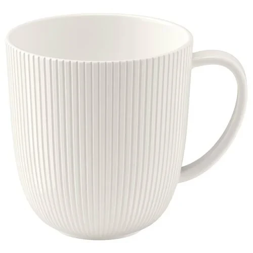 IKEA Ofantlıgt 9 Cm Beyaz Kupa Fincan Feldispat Porselen