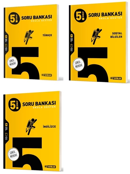Hız 2025 5. Sınıf Türkçe + Sosyal + İngilizce Soru Seti 3 Kitap Güncel Müfredat