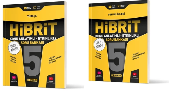 Hız 2025 5. Sınıf Türkçe + Fen Bilimleri Hibrit - Konu Seti 2 Kitap Güncel Müfredat