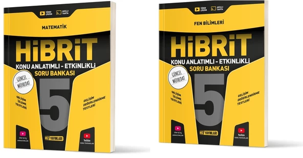 Hız 2025 5. Sınıf Matematik + Fen Bilimleri Hibrit - Konu Seti 2 Kitap Güncel Müfredat