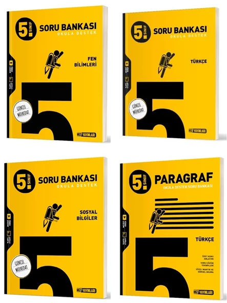 Hız 2025 5. Sınıf Türkçe Fen Sosyal Paragraf Soru Seti 4 Kitap Güncel Müfredat